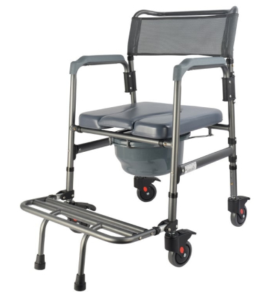 Chaise percée à roulettes pliante Sardaigne grise