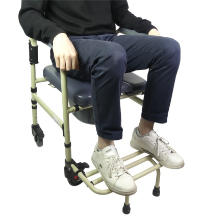 Chaise percée à roulettes pliante Sardaigne