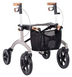 Déambulateur 4 roues tout-terrain Allround Saljol gris