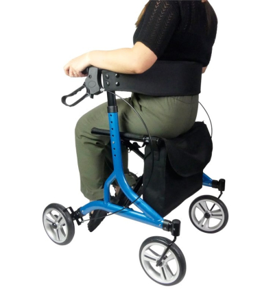 Déambulateur 4 roues léger et pliable Neo Easy bleu