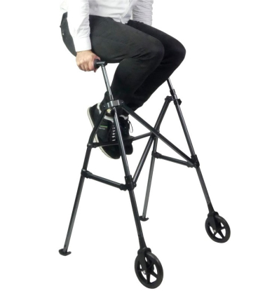 Déambulateur 2 roues pliable parapluie