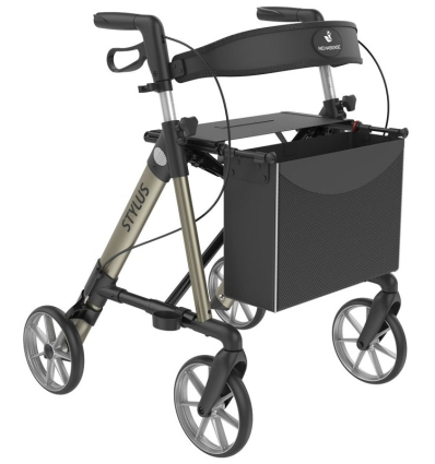 Déambulateur extérieur 4 roues Rehasense Stylus champagne