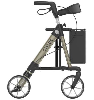 Déambulateur extérieur 4 roues Rehasense Stylus champagne