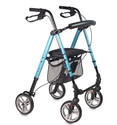 Déambulateur 4 roues léger et pliable Boston bleu Drive Devilbiss