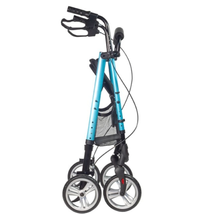 Rollator Boston 4 roues léger et pliable bleu Drive Devilbiss