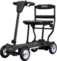 Scooter électrique pliable léger 4 roues Go Go MG² Pride Mobility noir
