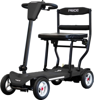 Scooter électrique pliable léger 4 roues Go Go MG² Pride Mobility noir