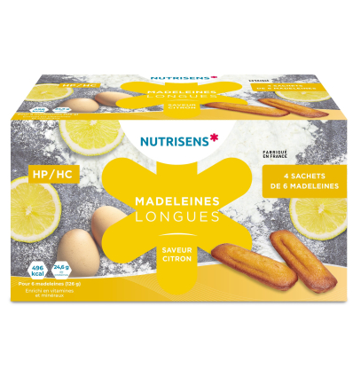 Madeleine hyperprotéinée Nutrisens citron