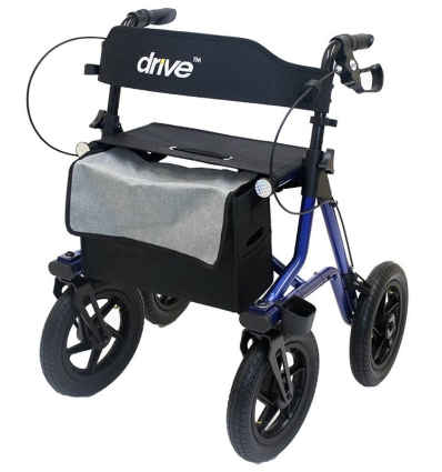 Déambulateur 4 roues tout terrain pliable Torro Outdoor bleu Drive Devilbiss