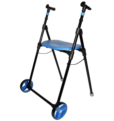 Déambulateur 2 roues pliable et ultra léger Air On bleu