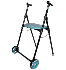 Déambulateur 2 roues pliable et ultra léger Air On turquoise