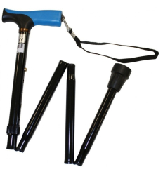 Canne pliante bi-matière C 43 bleu HMS Vilgo