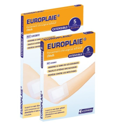 Pansement stérile adhésif avec compresse Europlaie Euromédis
