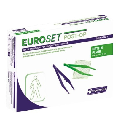 Set à pansement Post Opératoire plaie suturée non infectée Euroset Euromédis