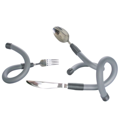 Couvert ergonomique adulte avec manche flexible