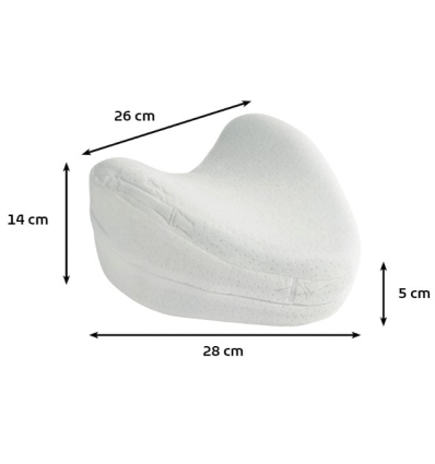 Dimensions du coussin séparateur de jambes Leglift Vegelya