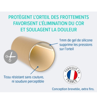 Protège-orteils Digitubes Epitact pour les cors dorsaux et interdigitaux