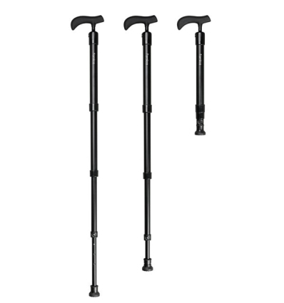 Canne de marche rétractable Famica noire