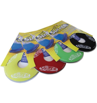Anneau ventouse antidérapant pour yaourt Sucker jaune, rouge, vert et noir
