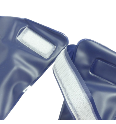 Bac à shampoing gonflable bleu avec scratch