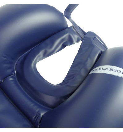 Bac à shampoing gonflable bleu