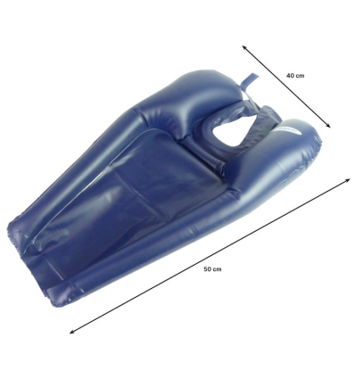 Bac à shampoing gonflable bleu compact