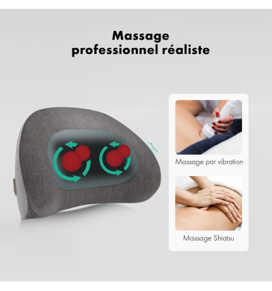 Coussin chauffant et massant dos Zen Denali massage professionnel