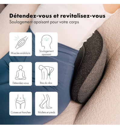 Coussin chauffant et massant dos Zen Denali relaxation et détente