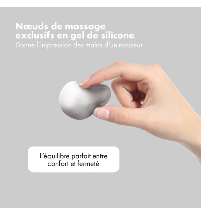 Siège massant et chauffant Shiatsu Zen Himalaya en gel de silicone