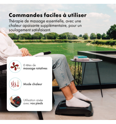 Appareil de massage des pieds Shiatsu Zen Kilimandjaro facile d'utilisation