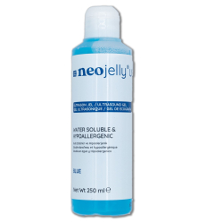 Pack de 12 gels de contact bleu pour échographie neo jelly