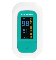 Oxymètre de doigt Lanaform blanc et vert
