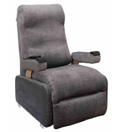 Fauteuil releveur relax électrique 1 moteur Althea'Up gris chiné