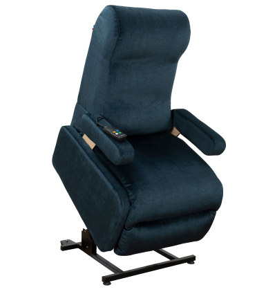 Fauteuil releveur relax électrique 1 moteur Althea'Up saphir bleu