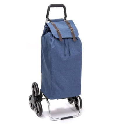 Chariot de courses 6 roues à pousser Carlux Trio jean