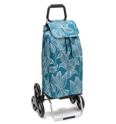 Chariot de courses 6 roues à pousser Carlux Trio green leaves