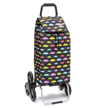 Chariot de courses 6 roues à pousser Carlux Trio parapluie