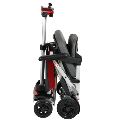 Scooter électrique 4 roues PMR pliable Manual Fold + rouge Drive Devilbiss