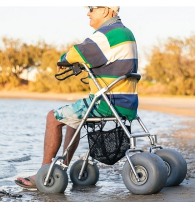 Déambulateur 4 roues tout terrain pour la plage Wheeleez AccessWalk