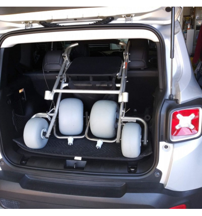 Déambulateur 4 roues tout terrain pour la plage Wheeleez AccessWalk compact
