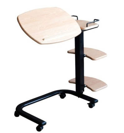Table de lit roulante médicalisé Tasmanie 4 plateaux