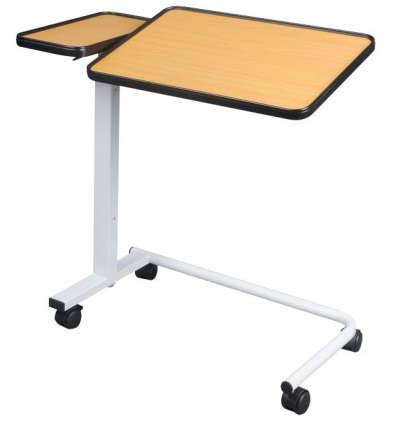 Table roulante pour lit médicalisé Corfou 2 plateaux