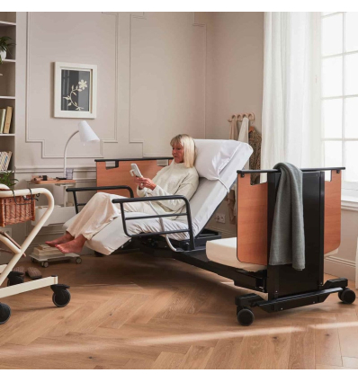 Lit médicalisé électrique 1 personne rotatif et releveur Orbit