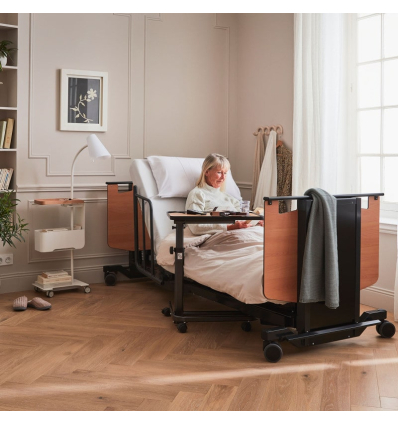 Lit médicalisé électrique 1 personne rotatif et releveur Orbit confortable