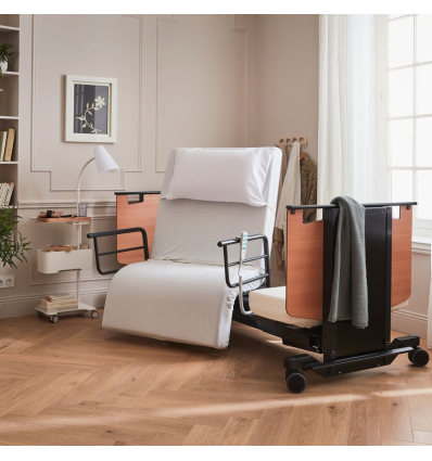 Lit médicalisé électrique 1 personne rotatif et releveur Orbit