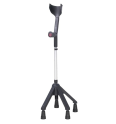 Canne anglaise quadripode pour personne âgée