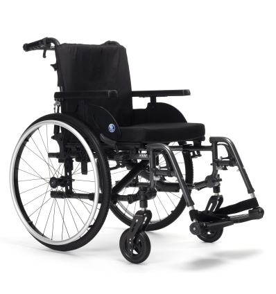 Fauteuil roulant manuel dossier inclinable 30° V500 Light noir Vermeiren