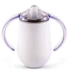 Tasse à bec verseur ergonomique 2 anses en inox