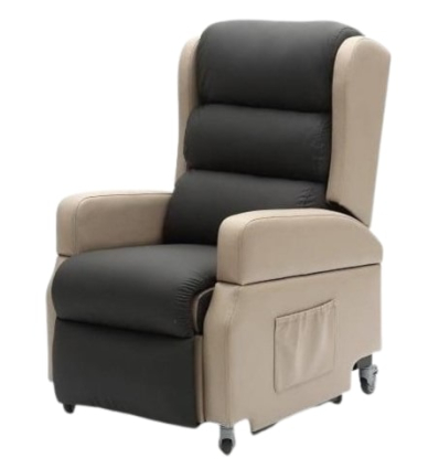 Fauteuil releveur 2 moteurs Wellington éléphant gris clair seniortys