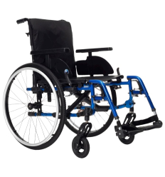Fauteuil roulant manuel pliable dossier fixe V500 Light Vermeiren bleu